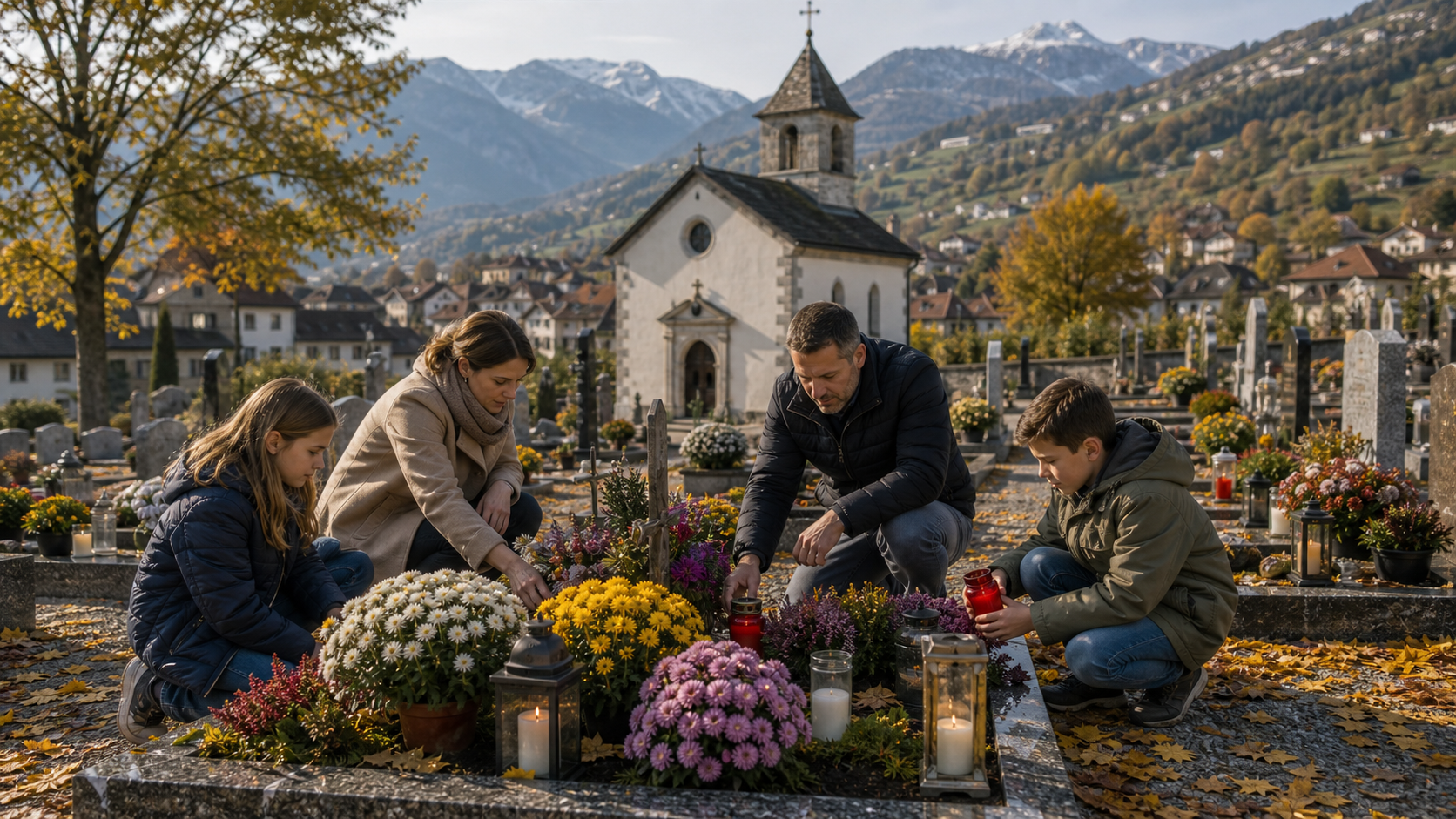 All Saints' Day in a Swiss everyday context