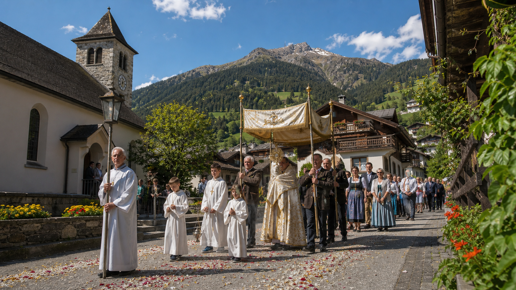 Corpus Christi in a Swiss everyday context