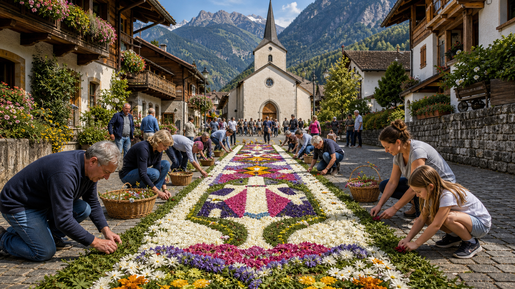 Assumption Day in a Swiss everyday context
