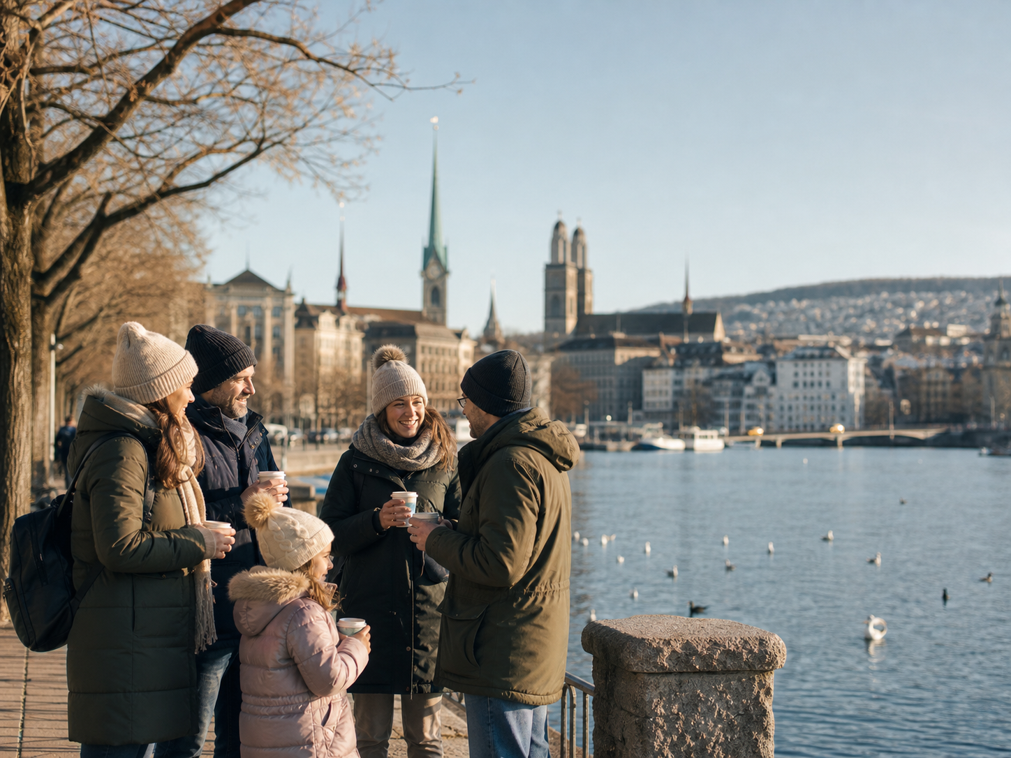 New Year's Day in a Swiss everyday context