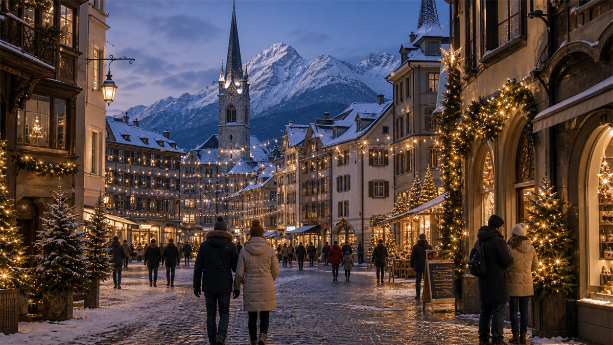 New Year's Eve in a Swiss regional context
