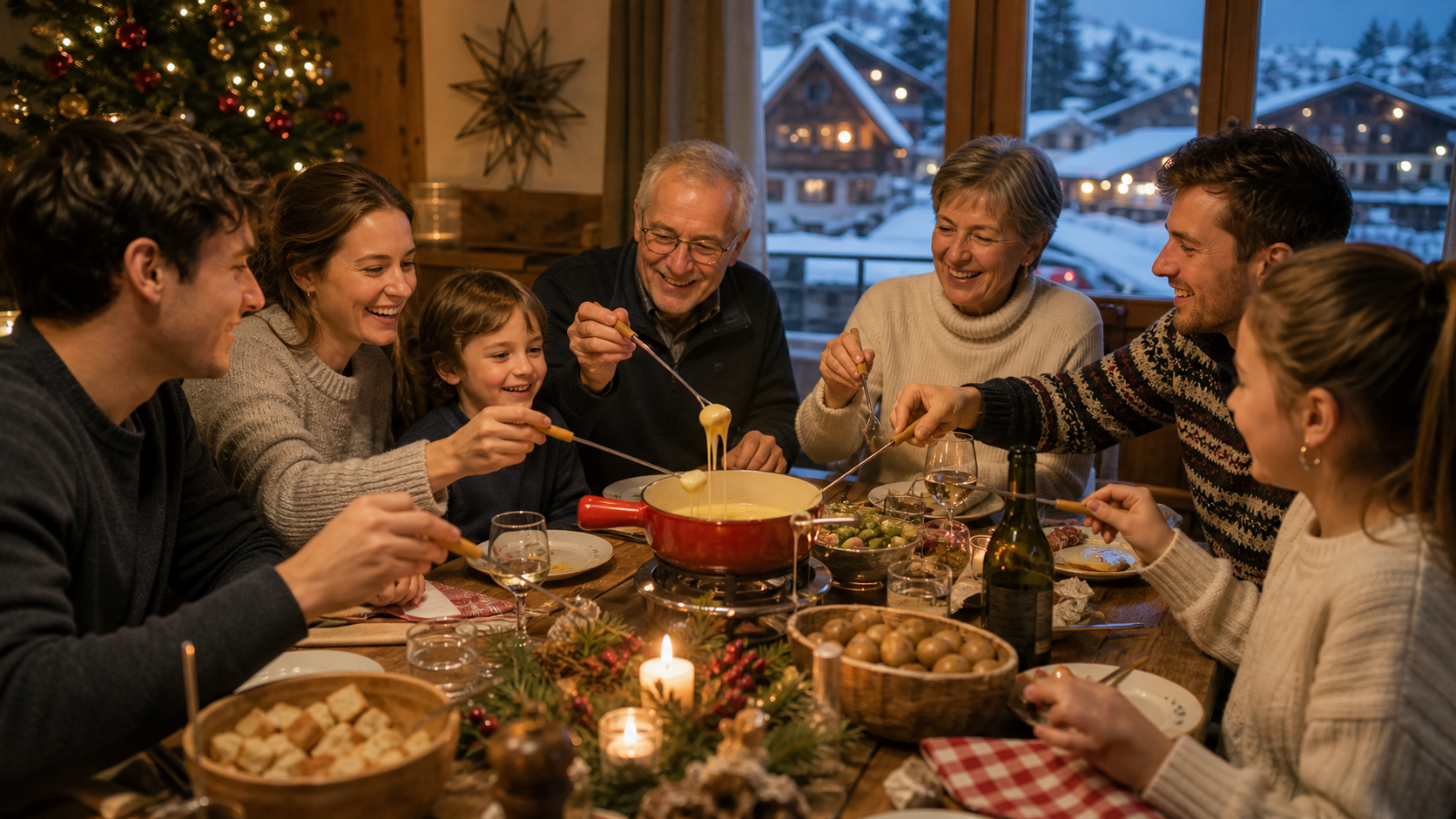 Christmas Day in a Swiss everyday context